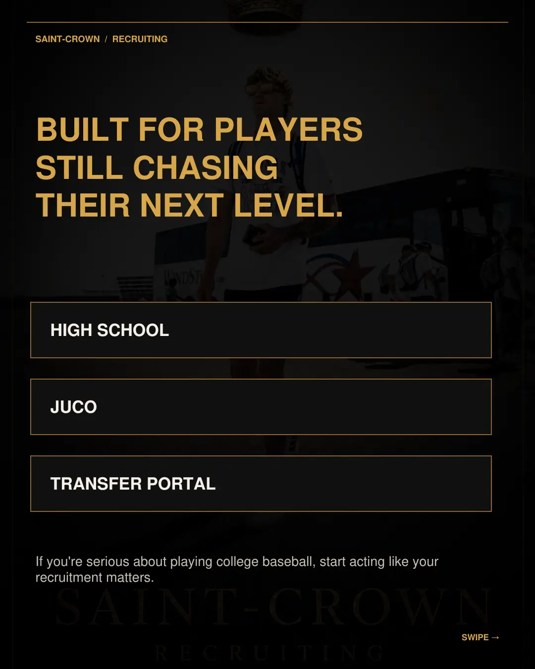 Saint-Crown serves high school, JUCO and transfer portal players
